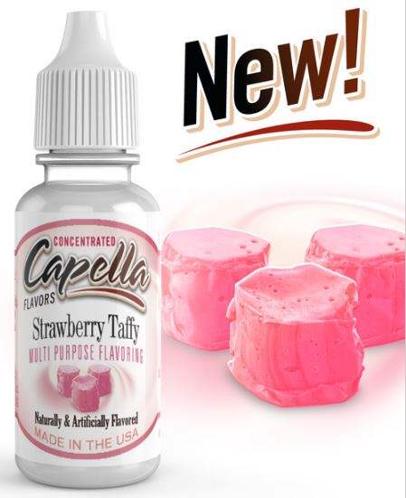 Capella Strawberry Taffy | 10ml Concentrated Flavor for Eliquid | Self Mixing