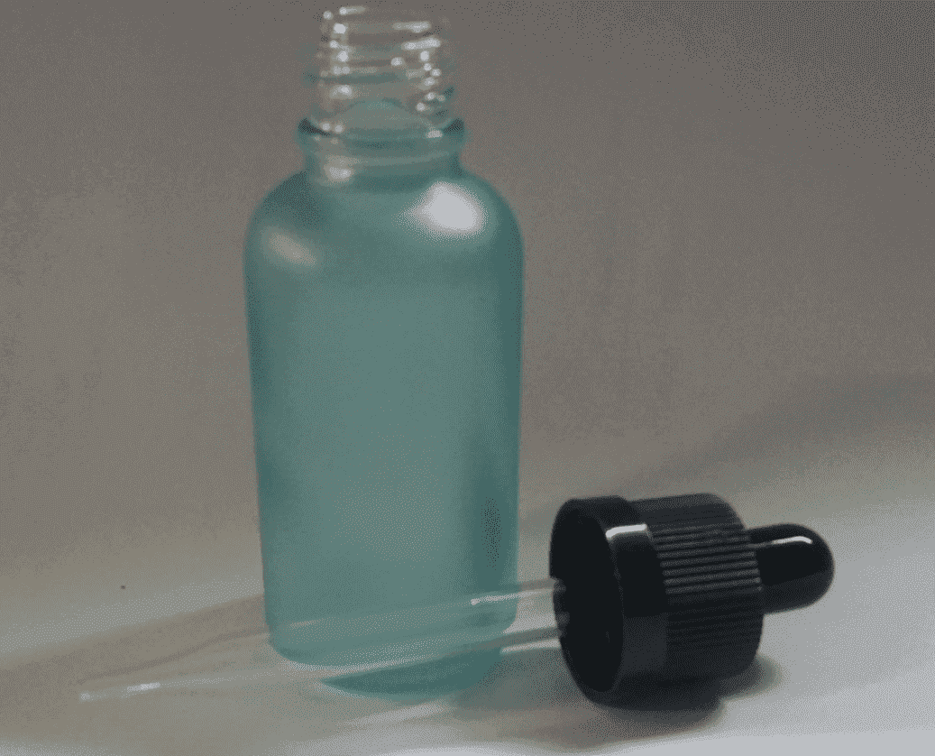 30ML Green Glass Frosted Per Bottle | Childproof Cap and Straight Pipette