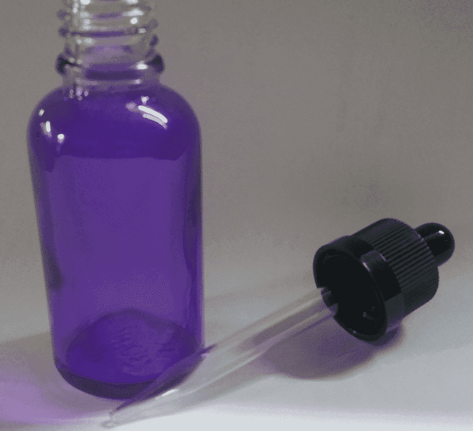 30ML Purple Glass Per Bottle | Childproof Cap and Straight Pipette