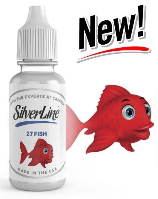 Capella 27 Fish (Red Licorice/Jelly Raspberry) Silverline Series | 10ml Concentrated Flavor for Eliquid | Self Mixing