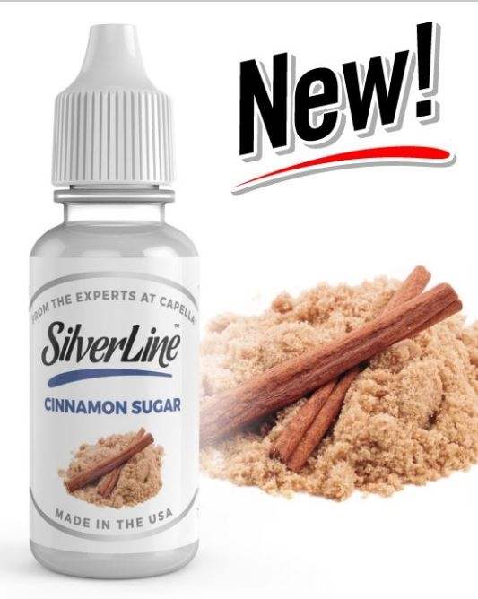 Capella Cinnamon Sugar Silverline Series | 10ml Concentrated Flavor for Eliquid | Self Mixing