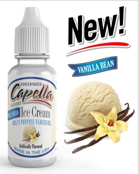 Capella Vanilla Bean Ice Cream | 10ml Concentrated Flavor for DIY | Self Mixing