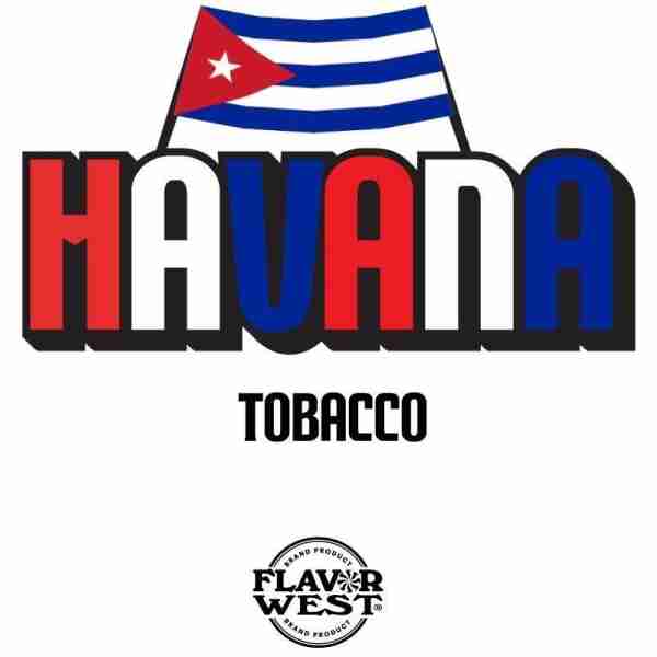 Flavor West Havana Tobacco (Cuban Cigar) | 10ml Concentrated Flavor for Eliquid Self Mixing
