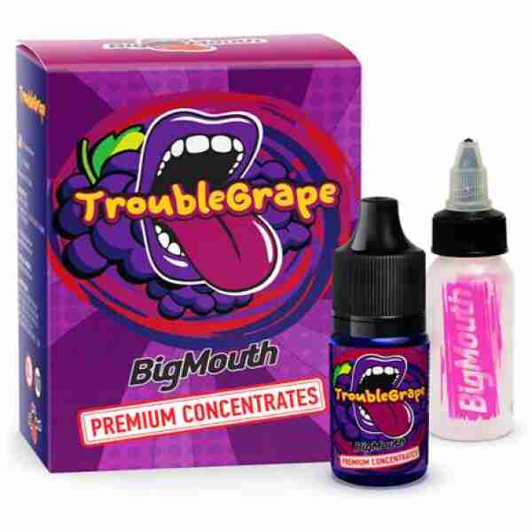 Big Mouth Trouble Grape | 10ml One Shot Concentrated Flavour | Makes 100ml Eliquid