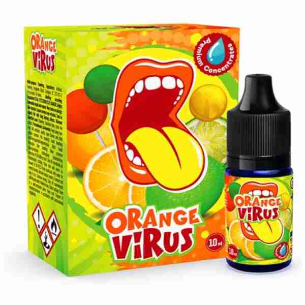 Big Mouth Orange Virus | 10ml One Shot Concentrated Flavour | Makes 100ml Eliquid