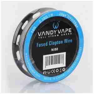 Vandy Vape Ni80 Fused Clapton Wire Cut-to-Length Coil Roll | 10 Feet 2.7Ω/ft