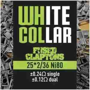 White Collar | Fused Clapton Coils | 25*2/36 Ni80